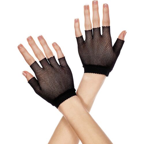 Fingerløse Handsker Music Legs Sorte