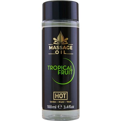 Massageolie HOT Tropisk Frugt 100ml - Eksotisk Aromaoplevelse