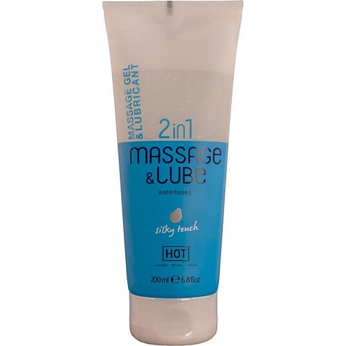 Massagegel HOT Silky Touch 200ml til intime øjeblikke