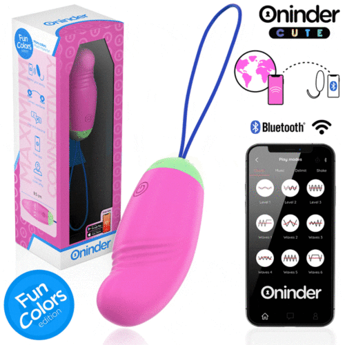 ONINDER CUTE Vibrerende Æg med Bølgebevægelseskontrol