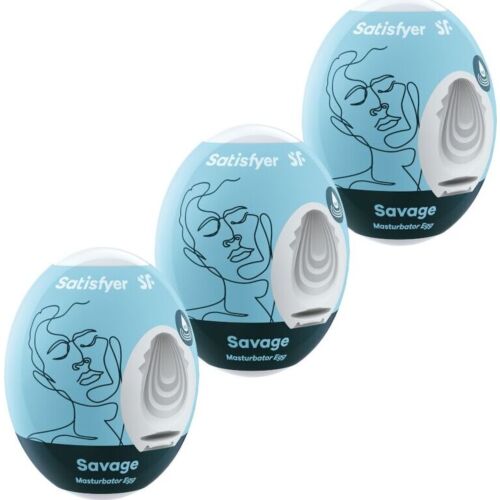 SATISFYER EGGS SAVAGE Masturbatoræg 3-pack