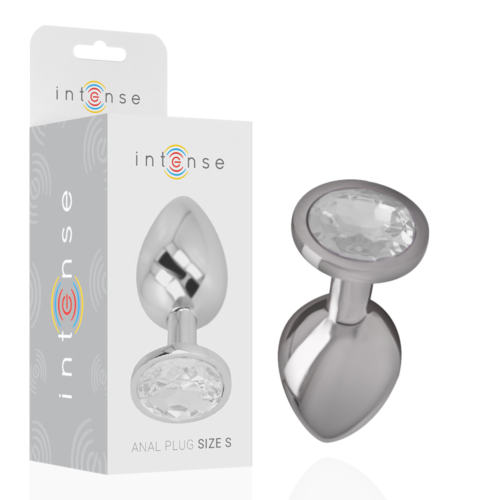 Anal Plug INTENSE Aluminium Metal med Diamant