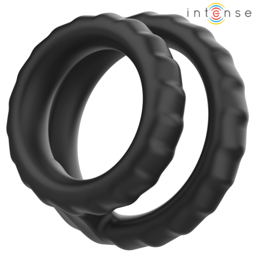 INTENSE Dewey Double Silicone Ring i sort