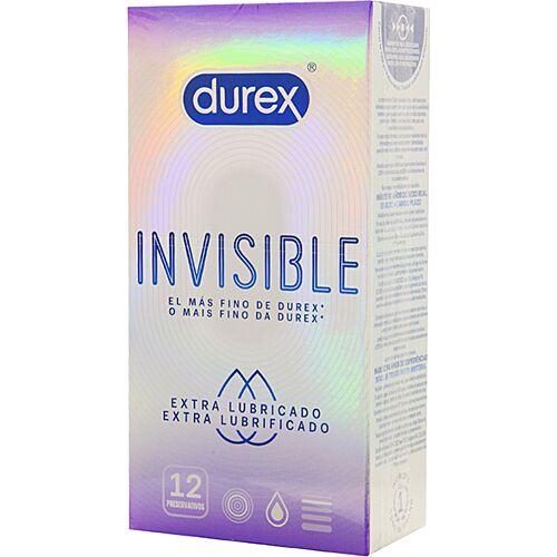 Durex Invisible Ekstra Glattede Kondomer - 12 Styk