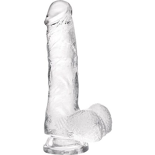 Realistisk Jelly Dildo S Pleasures Transparent M med Sugekop