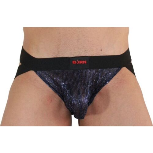 BURN 006 Shiny Jockstrap med Gennemsigtige Paneler
