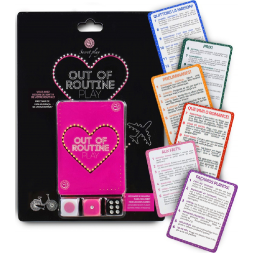 Voksen Spil SECRETPLAY Ud af Rutinen Leg med 72 Udfordringer