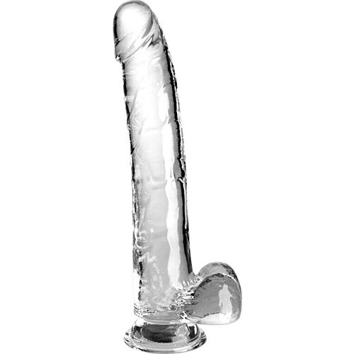 King Cock Clear Dildo med Testikler 24.8cm