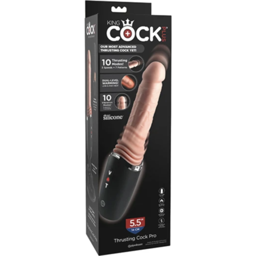 Dildo KING COCK PLUS – THRUSTING PRO 12.7 cm