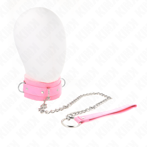 Halsbånd KINK COLLAR & GAG 65 CM med snor