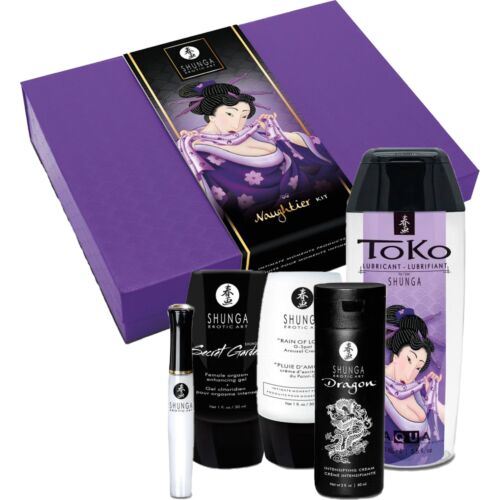 Shunga NAUGHTIER Kit – Sensibiliserende Intimpleje Sæt