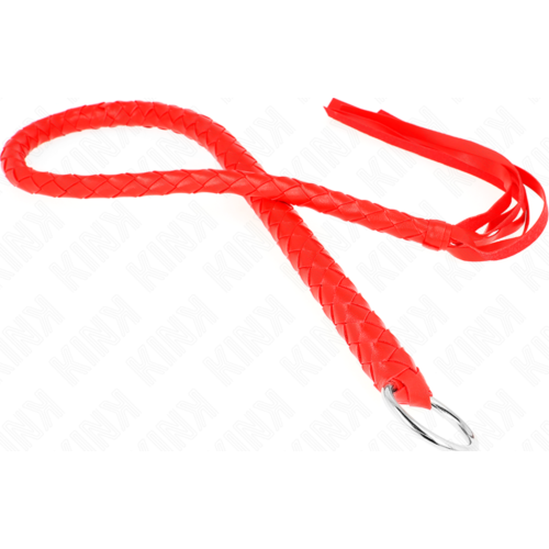 BDSM Pisk KINK Snake med Rød Håndring 65 cm