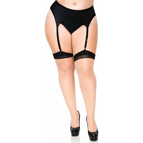 Nude Strømper fra Leg Avenue med Cubansk Hæl