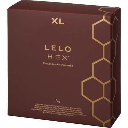 LELO HEX Respect XL Kondomer – 36 Pakker for Komfort
