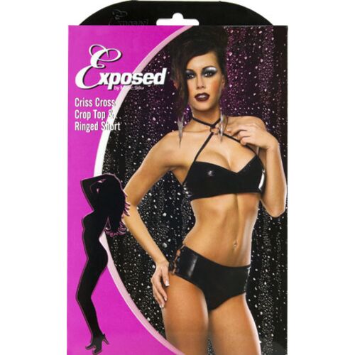 Crop Top & Boy Short Sæt fra Exposed - Elegant Design