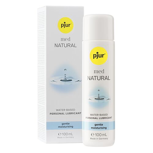 Vandbaseret glidecreme PJUR MED NATURAL 100 ML til tør hud