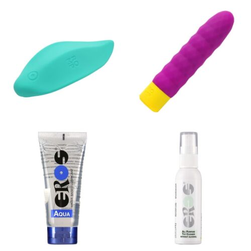 Begyndersæt til første vibrator med to stykker ROMP-legetøj