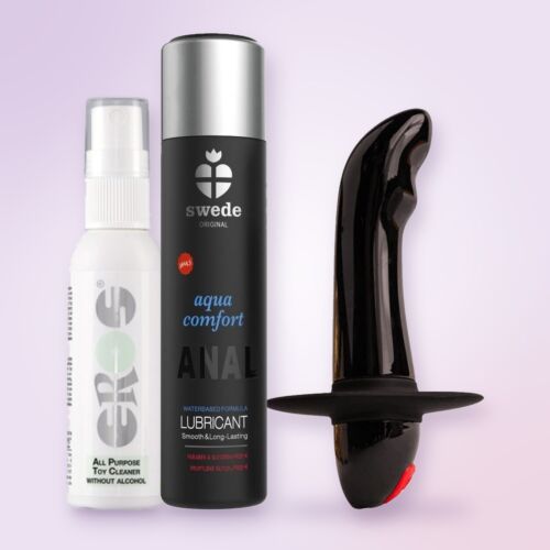 Prostatasæt til begyndere: vibrator med bred base – stemningsbillede (AI-genereret billede)