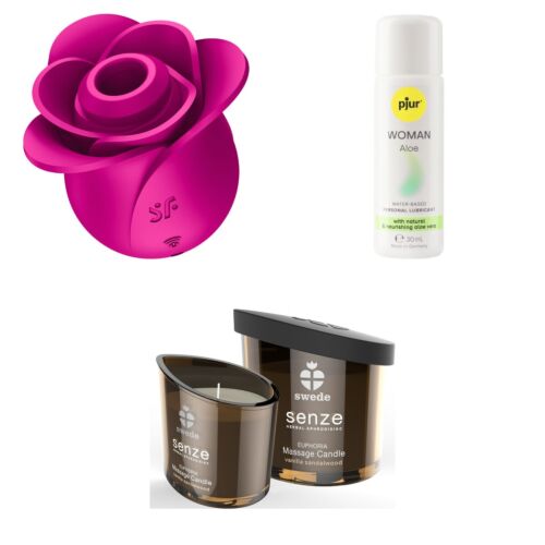 Gavesæt til hende med Satisfyer Pro 2 og massagelys