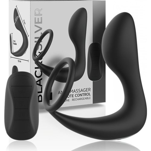 BLACK&SILVER Fjernbetjent Anal Massager