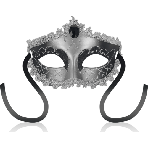 Venetiansk Maske OHMAMA Black Diamond Stil