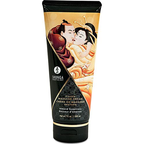 Massage Creme SHUNGA Søde Mandler 200ml med Naturlige Ingredienser