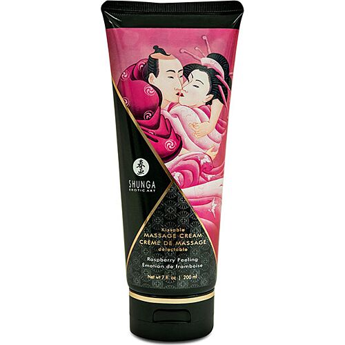 Massagecreme fra Shunga Raspberry Feeling til sensual leg