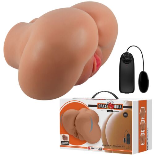 Masturbator CRAZY BULL BM-009244Z-1 med realistiske åbninger