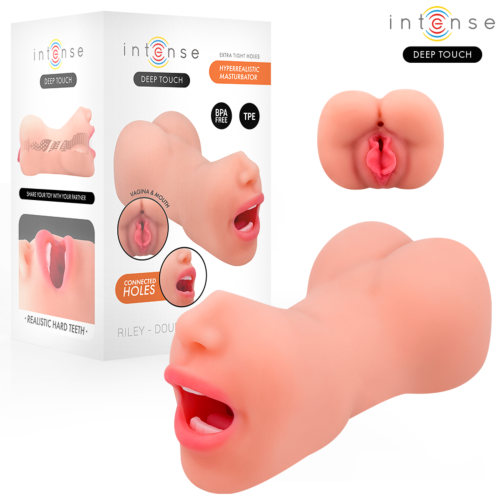 Masturbator INTENSE BODIES & MASTURBATORS Riley Double Mouth & Vagina