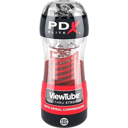Masturbator PDX ELITE ViewTube 2 med Ribbet Inderside