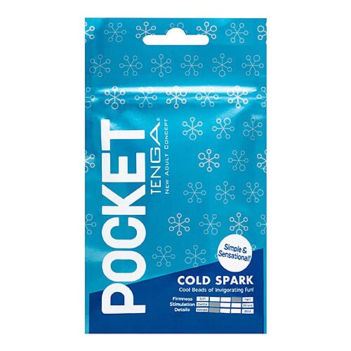 Tenga Pocket Cold Spark Masturbator med COOL Glidecreme