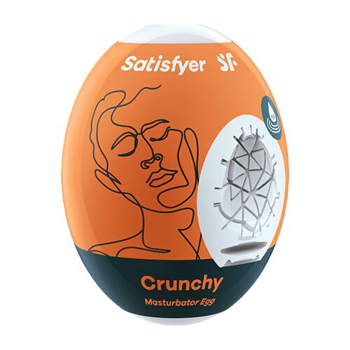Satisfyer Crunchy Masturbator Æg med Hydro-Aktiv Materiale