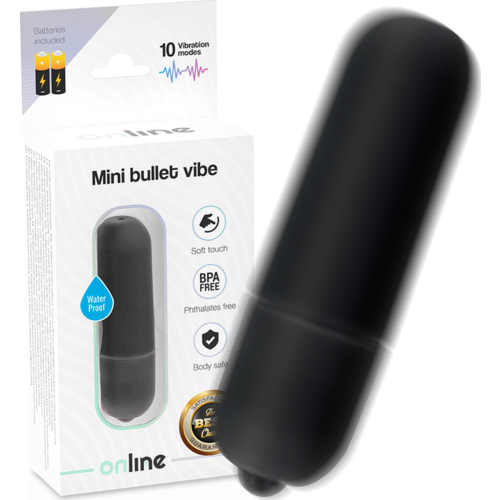 Mini Vibrator ONLINE Mini Bullet Vibe med 10 vibrationsindstillinger