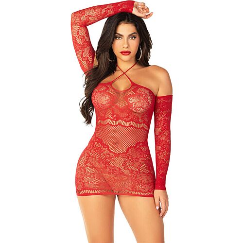 Mini Kjole Leg Avenue Off-Shoulder Langærmet