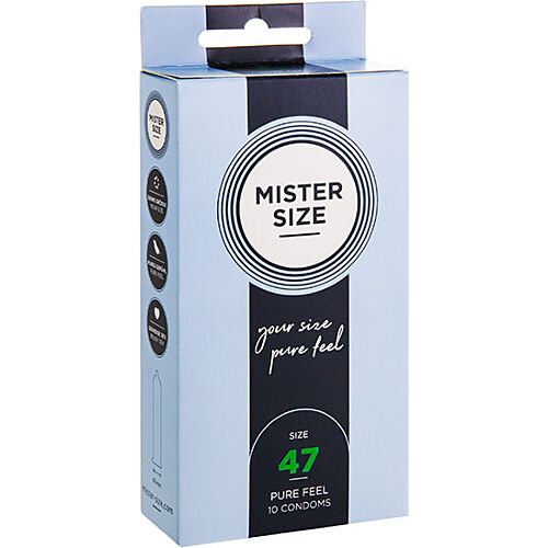 Kondomer MISTER SIZE 47 MM - Skræddersyet pasform til komfort