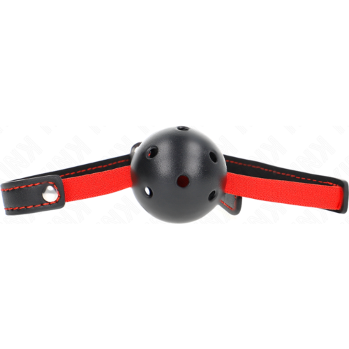 Gag KINK HOLLOW HARD MOUTH 4.5 CM med elastisk bælte