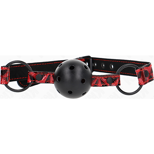 Ball Gag KINK Diamantmønster Model 2 Justerbar 42-60 cm