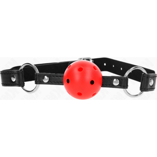 Ballgag KINK COLLAR & GAG Hollow Hard 4.5 cm