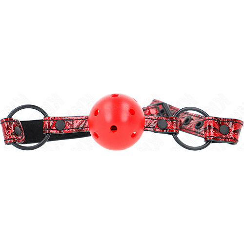 KINK 4.5 cm Diamantmønstret Ballgag med Justerbar Pasform