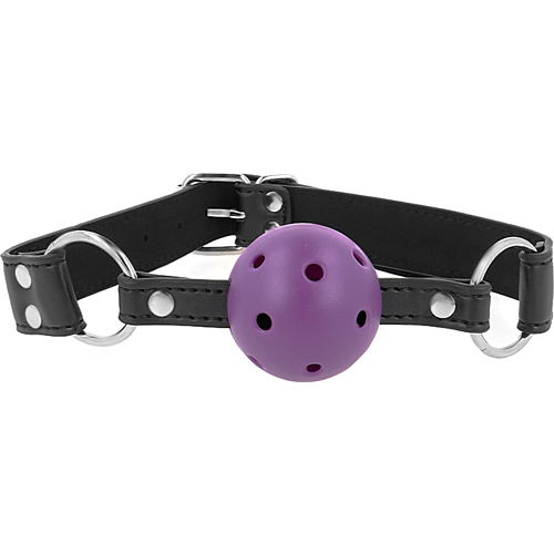 KINK Åndbar Ball Gag 4 cm med Dobbelt Nitter