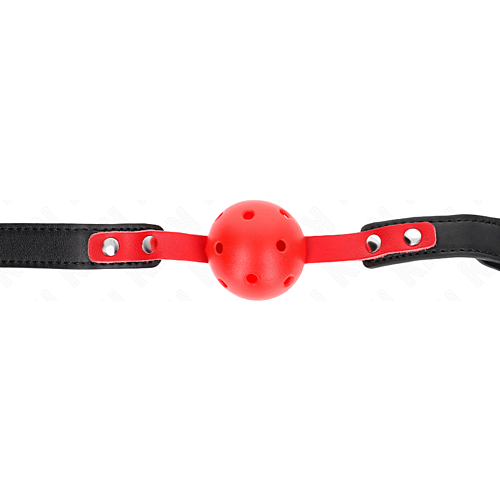 Ball Gag KINK Åndbar 4 cm med Justerbare Remme