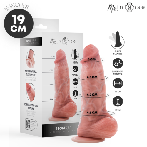 MR. INTENSE Spencer Lille Dildo med Testikler - 19 cm