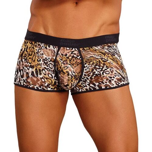 Herre Trusser Exposed ENH Short Leopard Lac Brun
