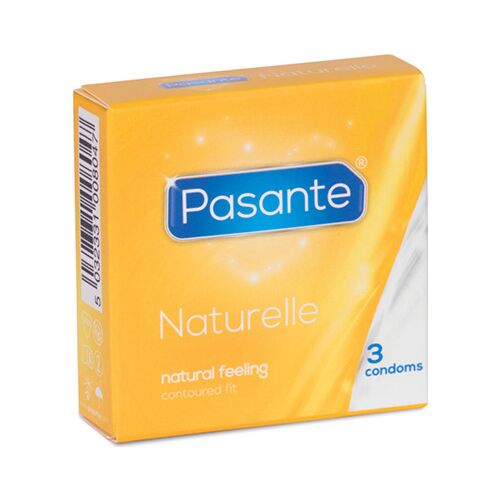 Kondom Pasante Naturelle 3-pak for en Naturlig Fornemmelse