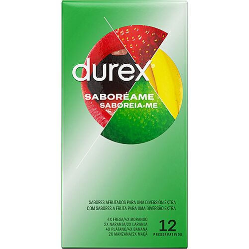 Durex Saboréame Kondomer med Frugtsmag - 12 Pakke