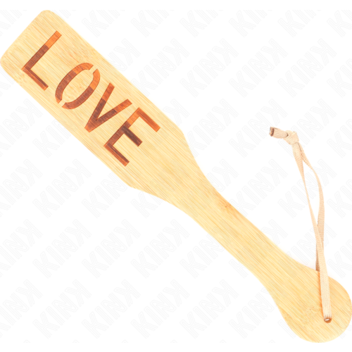 BDSM Paddle KINK Bamboo Love 32 x 5,5 cm