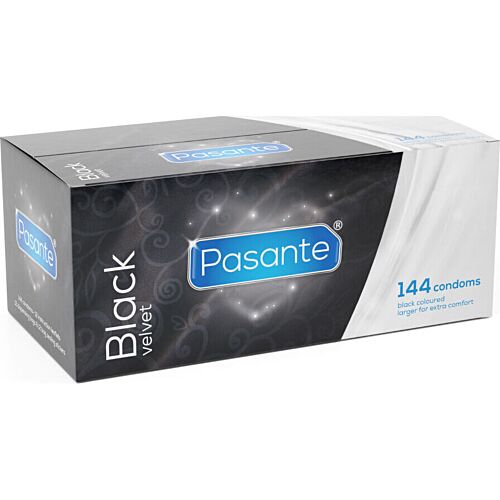 Kondom PASANTE Black Velvet | 144 enheder luksus