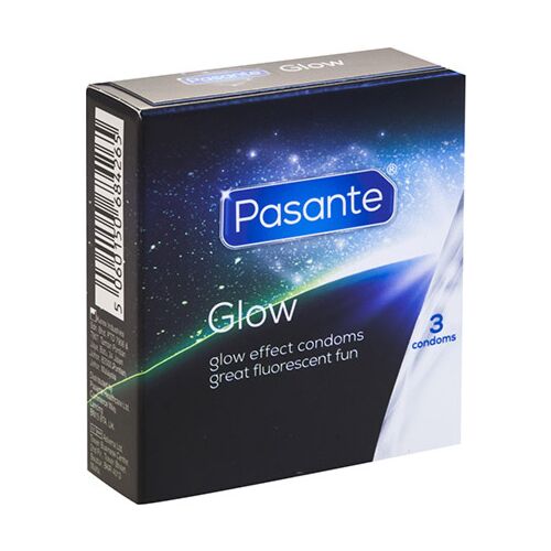 Kondomer Pasante Glow in the Dark - 3 Stk