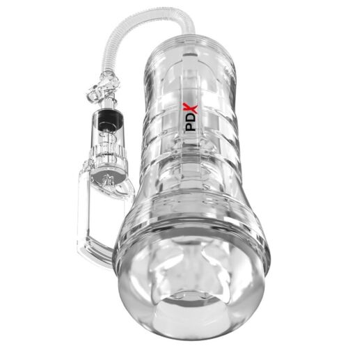 Masturbator PDX ELITE VIEWTUBE VAC XXL med sugepumpe