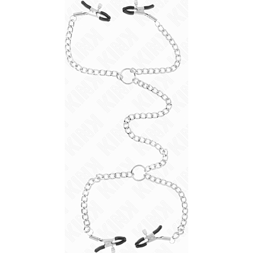 Brystvorte Klemmer KINK 32 cm med Kæder til Forstærket Fornemmelse